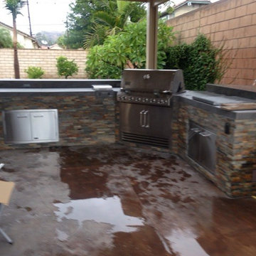 Custom Stone Outdoor Kitchen