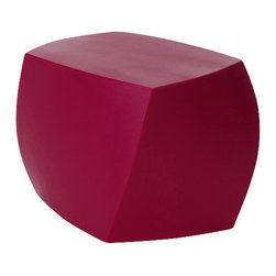 Heller - Frank Gehry Color Cube, Magenta - Outdoor Footstools And Ottomans