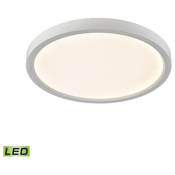 THOMAS CL781434 15-inch Flush Round Mount in White - Integrated LED