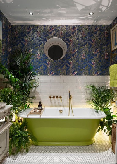 Eclectic Bathroom by Alexander Owen Architecture