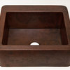 Straight Apron Front Kitchen Copper Sink Undermount Single Basin, With Matching