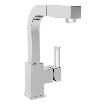 Belanger QUA77CP Single Handle Pull-Out Kitchen Faucet, Polished Chrome