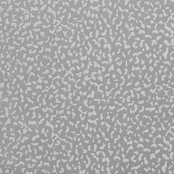 Silver Animal Spots Upholstery Fabric By The Yard
