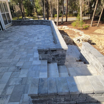 Backyard Raised Patio