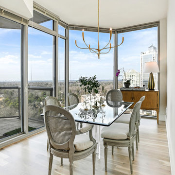 4-Inch White Oak — Dining Room, Buckhead High-Rise Atlanta