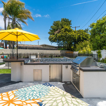 Rancho Palos Verdes Backyard Retreat – Pool, BBQ, and Hardscaping Transformation