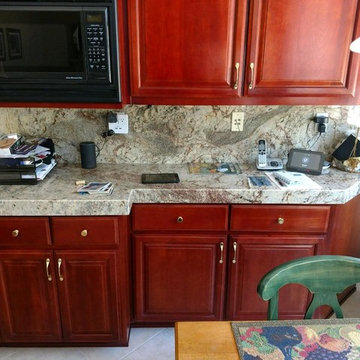 San Ramon Typhoon Bordeaux Granite Slabs