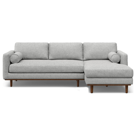 Morrison Right Sectional Sofa, Mist Gray