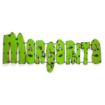 "Margarita" Recycled Metal Sign