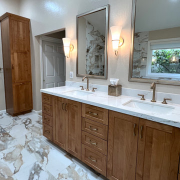 Earth Tone Master Bath