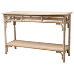 Currey and Company - Currey and Company Olisa - 47.75" Console Table, Natural Finish - With the earthy feel of rattan and wicker but a muOlisa 47.75" Console Natural *UL Approved: YES Energy Star Qualified: n/a ADA Certified: n/a  *Number of Lights:   *Bulb Included:No *Bulb Type:No *Finish Type:Natural
