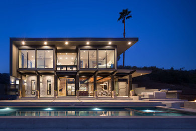 This is an example of an industrial home design in Santa Barbara.