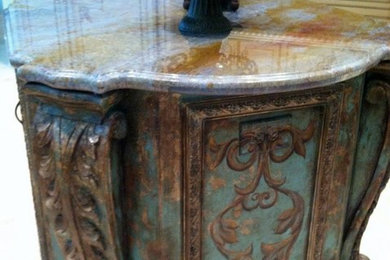 Tuscan home design photo in Austin
