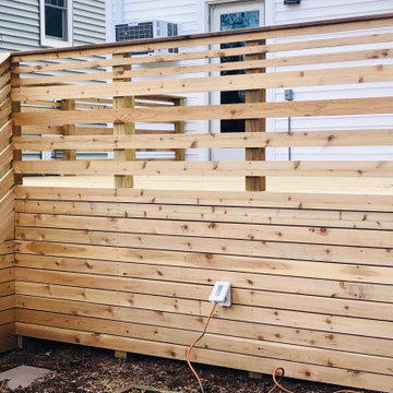 Contemporary Cedar Deck - Side