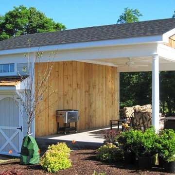 Pool-Pavillion & Shed Project designed & built by Town & Country Remodeling