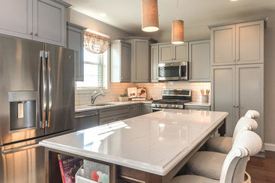 Example of a transitional kitchen design in Philadelphia