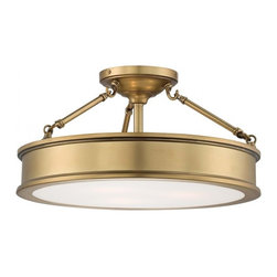 Minka Lavery Harbour Point 3 Light Semi Flush Mount with Liberty Gold Finish - Lighting