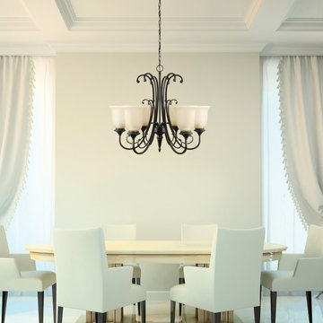 Beverly 6-Light Dark Oil Rubbed Bronze Chandelier