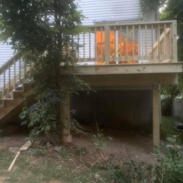 Deck Replacement - Rotted Wood to Pressure Treated