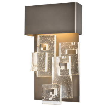 Hubbardton Forge 403016-84-II Fusion Small LED Sconce in Soft Gold