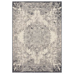 Mohawk Home - Mohawk Home Woven Marion Area Rug, Grey, 2' 1" x 3' 8" - Live in luxurious style with the Mohawk Home Marion Area Rug featuring a medallion design with subtle distressed styling in a versatile silvery grey color palette combination. Flawlessly finished with advanced machine woven technology, this area rug offers a lavish soft feel, brilliant color clarity, and richly defined details with the dependable durability needed for busy households. Available in scatters, runners, and popular sizes such as 5" x 8" and 8" x 10", this area rug is a great choice for adding style to a variety of spaces in your home such as the living room, dining room, bedroom, office, kitchen, hallway, entryway, and more.