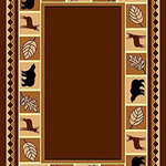 Furnishmyplace - Wildlife Bear Moose Rustic Lodge Cabin Area Rug, Brown, 5'x7'6", 2'x6', 2'x3' - Contemporary Area Rug: Designed to grace your living rooms, study area, bedrooms, hallways and entryways, this floor carpet enhances the overall aesthetic appearance of the surrounding. It can blend well with minimalistic decor settings. Materials Used: This indoor area rug is made with polypropylene - known for its remarkable resistance against everyday wear and tear. The quality craftsmanship offers durability to withstand the test of time. Contemporary Design: Featuring small motifs of bear, moose and leaves, this machine-made rug adds a distinctive visual appeal to the surroundings. The striking contrast of light and dark colors lend a mystical contemporary touch to its overall appeal. Easy Maintenance: The rectangular area rug is designed to offer long-lasting performance. It has a stain resistant surface that serves as a safe spot for kids to play and makes cleanup a breeze.