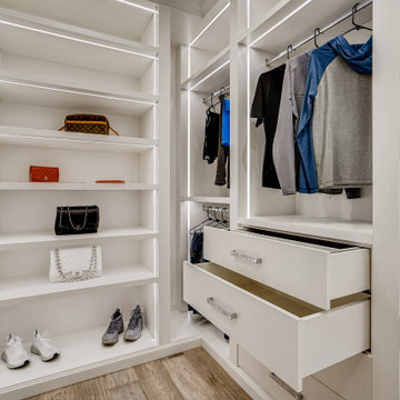 Bright Lights Modern Closet