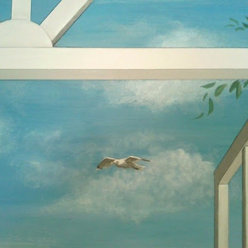 Faux Window with Ocean View