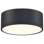 Access Lighting - Access Lighting Beat Dual Voltage LED Flush Mount 50004LEDD-BL/ACR, Black - This Dual Voltage LED Flush Mount from Access Lighting has a finish of Black and fits in well with any Contemporary style decor.