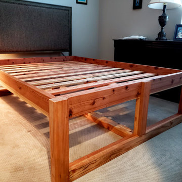 Elevated platform bed