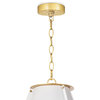 French Maid Chandelier Small, White
