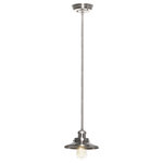 Maxim Lighting - Maxim Lighting Mini Hi-Bay - One Light Pendant, Satin Nickel Finish - Small pendants reminiscent of yesteryear are available in your choice of Satin Nickel. The optional Antique Replica light bulb adds to the authentic look.