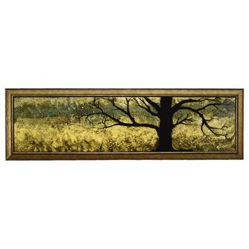 Original Tree Reverse Acrylic Painting on Framed Panel, Tammy Pace