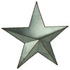 Rustic Metal Star Shaped Hanging Planter Wall Decor