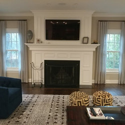 Inverted box pleat Drapery Panels - Window Treatments