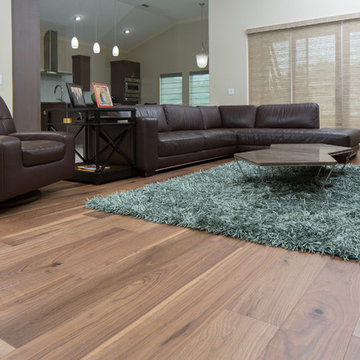 Wide plank walnut project