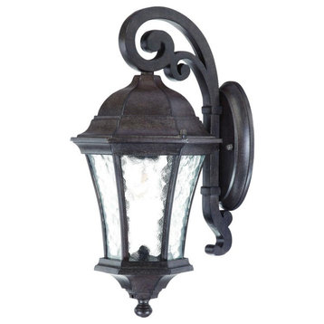 Acclaim Waverly 1-Light Outdoor Wall Light 3602BC, Black Coral