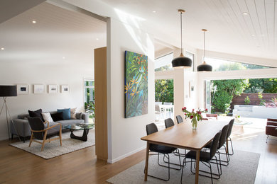 Design ideas for a contemporary dining room in Auckland.