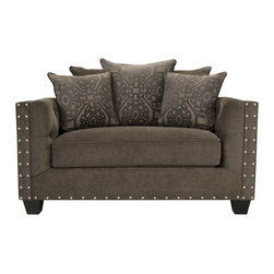 Cindy Crawford Calista Microfiber Chair-and-a-Half - Armchairs And Accent Chairs