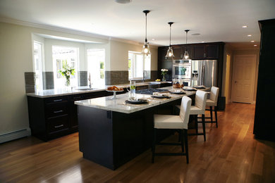 Inspiration for a contemporary kitchen remodel in Vancouver