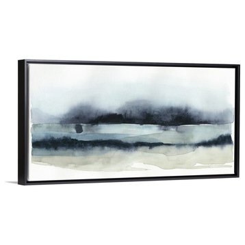 "Stormy Sea II" Floating Frame Canvas Art, 22"x12"x1.75"