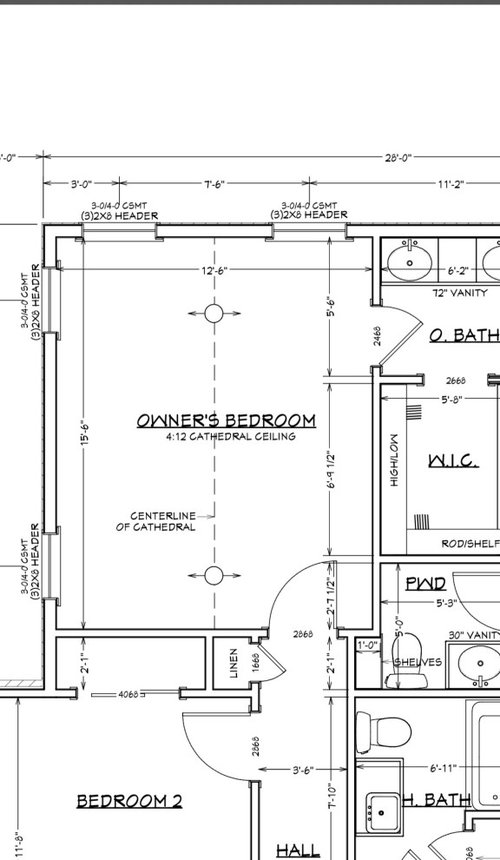 Which wall to place bed in master bedroom?