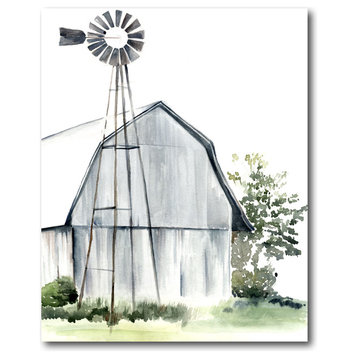"Watercolor Barn I" Gallery-Wrapped Canvas Wall Art, 16"x20"