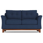 Apt2B - Apt2B Marco Apartment Size Sofa, Blue Jean, 60"x37"x32" - Make yourself comfortable on the Marco Apartment Size Sofa. Button-tufted back cushions and a solid wood base give it a sleek, sophisticated, and modern look!