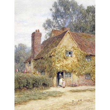 "A Cottage at Denham Buckinghamshire" Poster Print by Helen Allingham