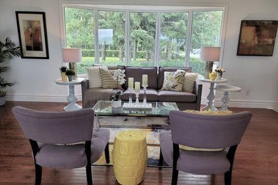 Elegant home design photo in Calgary