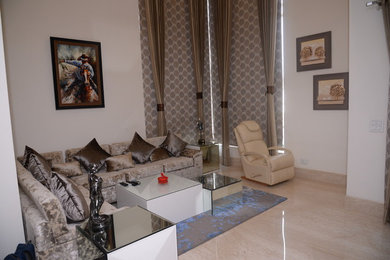 Living room - contemporary living room idea in Other