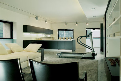 Dining room - transitional dining room idea in Tokyo