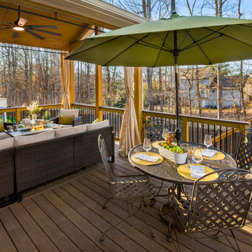 Open Porch and Pressure-Treated Deck