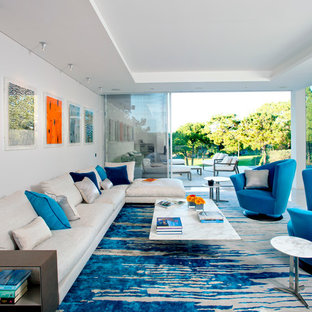 Blue And White Living Room Houzz